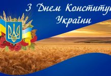 Привітання голови обласної ради Віолети Лабазюк з Днем Конституції України