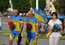 Хмельницький відвідали учасники Всеукраїнського ветеранського велопробігу «Шануємо пам’ять захисників України»