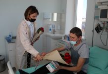 Віолета Лабазюк відвідала 47-річного пацієнта, якому зробили першу трансплантацію серця в області