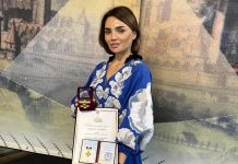 Віолета Лабазюк отримала нагороду за особистий внесок у розвиток України та вірність нації