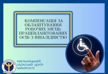 Компенсація за облаштування робочих місць працевлаштованих осіб з інвалідністю
