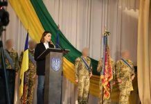Віолета Лабазюк привітала військовослужбовців з черговою річницею військової частини