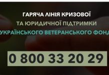Працює Гаряча лінія кризової та юридичної підтримки Українського ветеранського фонду