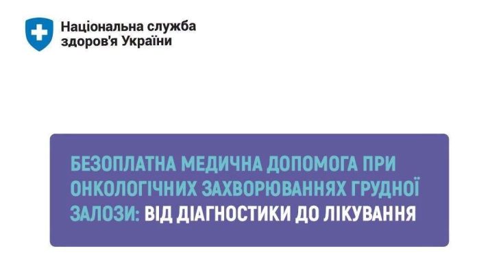 Безоплатна медична допомога при онкологічних захворюваннях грудної залози: від діагностики до лікування